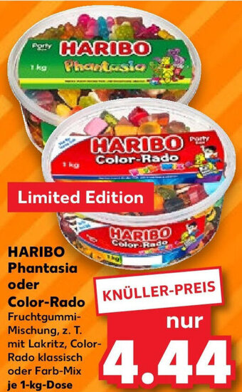 Kaufland HARIBO Phantasia oder Color Rado 1 kg Dose Angebot