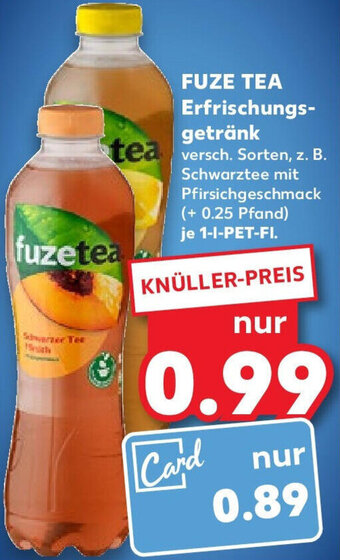 Kaufland FUZE TEA Erfrischungsgetränk 1 L-PET-Fl. Angebot