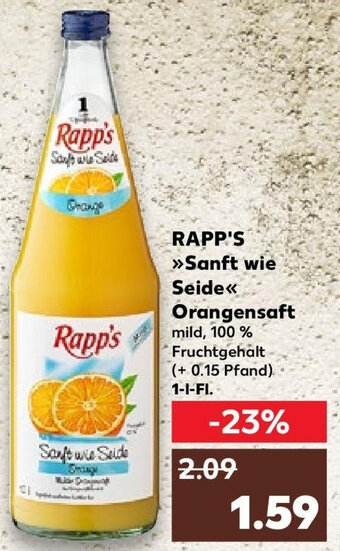 Kaufland RAPP'S Sanft wie Seide Orangensaft 1 L-Fl. Angebot