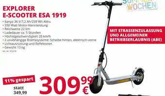 A.T.U. Explorer E-Scooter ESA 1919 Angebot