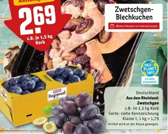 REWE Kaufpark Zwetschgen 1,5kg Angebot