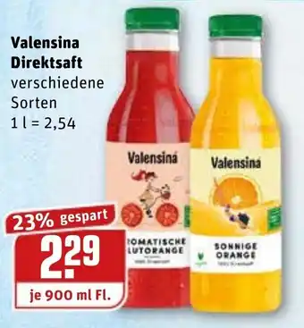 REWE Kaufpark Valensina Direktsaft 900ml Angebot