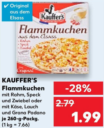 Kaufland KAUFFER'S Flammkuchen 260 g Packg. Angebot