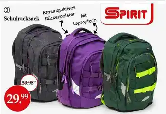 Woolworth Spirit Schulrucksack Angebot