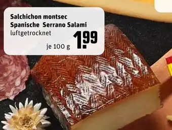 REWE Kaufpark Salchichon montsec Spanische Serrano Salami 100g Angebot