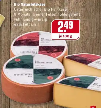 REWE Kaufpark Bio Naturfelskäse 100g Angebot