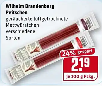 REWE Kaufpark Wilhelm Brandenburg Peitschen 100g Angebot