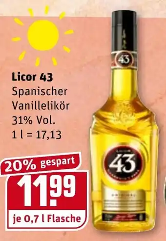 REWE Kaufpark Licor 43 0,7L Angebot