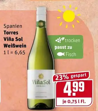 REWE Kaufpark Torres Viña Sol Weißwein 0,75L Angebot