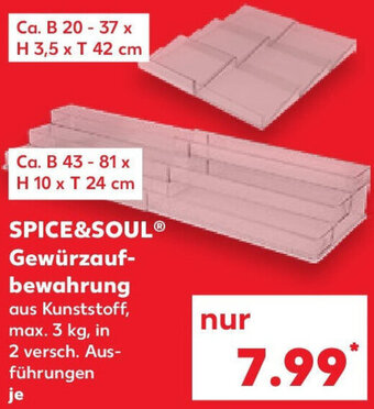 Kaufland SPICE&SOUL Gewürzaufbewahrung Angebot