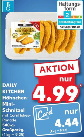 Kaufland DAILY KITCHEN Hähnchen-Mini Schnitzel 540 g Angebot