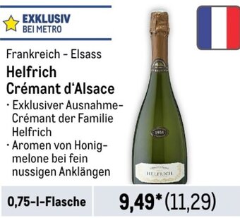 METRO Helfrich Crémant d'Alsace 0,75 L Flasche Angebot