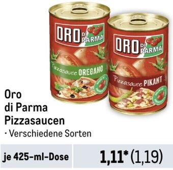 METRO Oro di Parma Pizzasaucen 425-ml-Dose Angebot