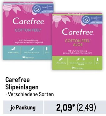 METRO Carefree Slipeinlagen Angebot