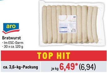 METRO aro Bratwurst ca. 3,6-kg-Packung Angebot