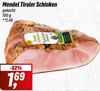 Simmel Mendel Tiroler Schinken 100 g Angebot