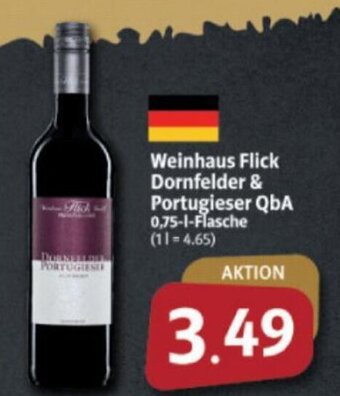 Markant Markt Weinhaus Flick Dornfelder & Portugieser QbA 0,75-l Angebot