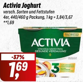 Simmel Activia Joghurt 440/460 g Packung Angebot