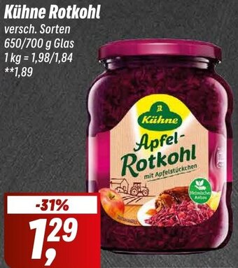 Simmel Kühne Rotkohl 650/700 g Glas Angebot