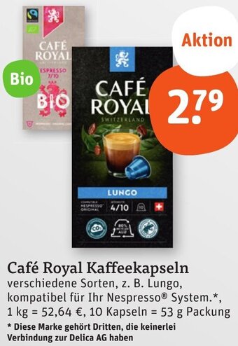 tegut Café Royal Kaffeekapseln 53 g Packung Angebot