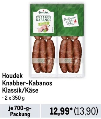 METRO Houdek Knabber-Kabanos Klassik/Käse 700 g Packung Angebot