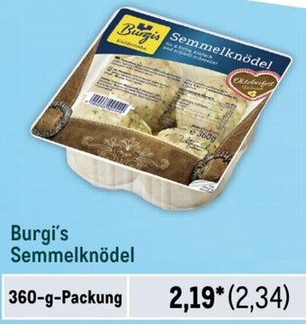 METRO Burgi's Semmelknödel 360 g Packung Angebot