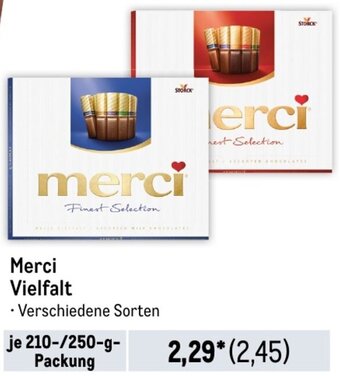 METRO Merci Vielfalt 210/250 g Packung Angebot