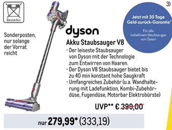 METRO dyson Akku Staubsauger V8 Angebot