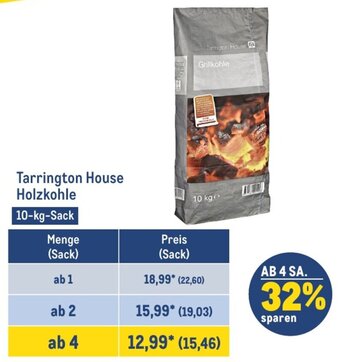 METRO Tarrington House Holzkohle 10-kg-Sack Angebot