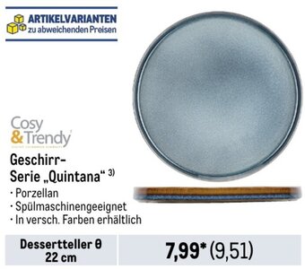 METRO Cosy &Trendy Geschirr Serie Quintana Angebot