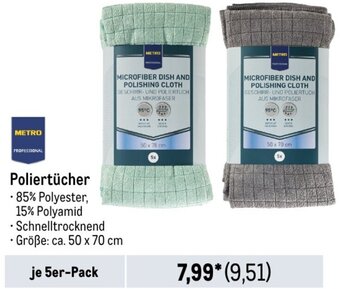 METRO METRO PROFESSIONAL Poliertücher 5er-Pack Angebot