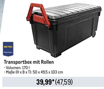 METRO METRO PROFESSIONAL Transportbox mit Rollen Angebot