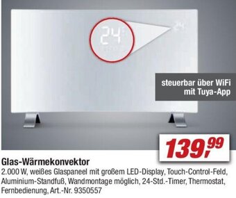 toom Baumarkt Glas-Wärmekonvektor Angebot