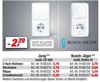 toom Baumarkt Busch-Jäger weiß, Reflex SI Art. Nr.9160158 Angebot