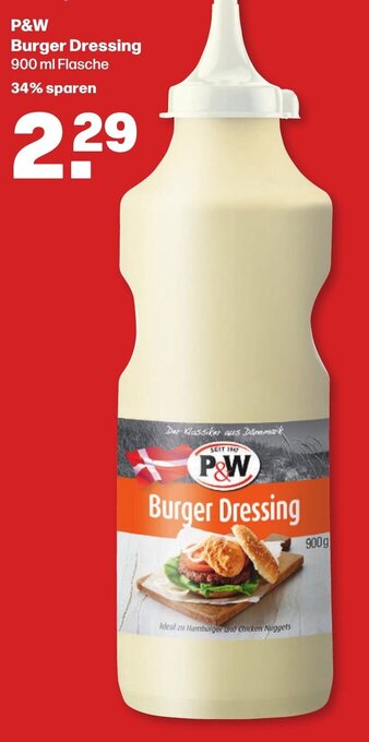 Handelshof P&W Burger Dressing 900 ml Flasche Angebot