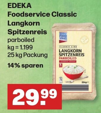 Handelshof EDEKA Foodservice Classic Langkorn Spitzenreis 25 kg Packung Angebot