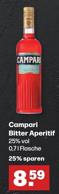 Handelshof Campari Bitter Aperitif 0,7 l Flasche Angebot