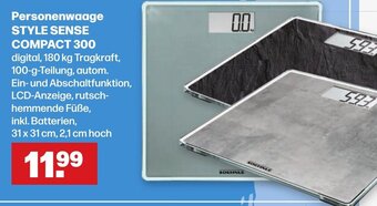 Handelshof Personenwaage STYLE SENSE COMPACT 300 Angebot