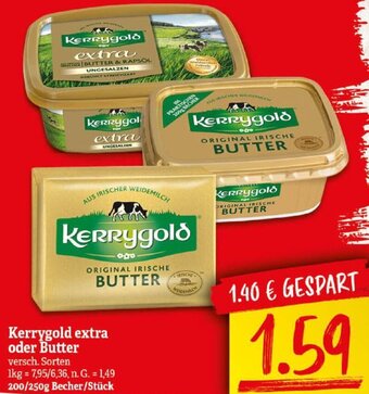 NP Discount Kerrygold extra oder Butter 200/250g Angebot