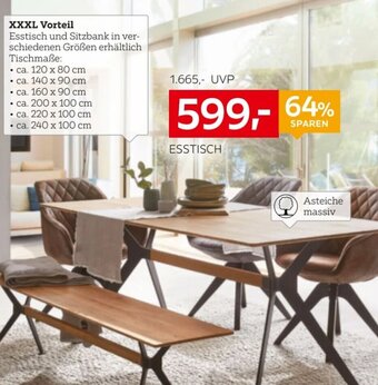XXXLutz LINEA NATURA ESSTISCH Angebot