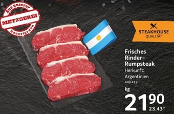 Selgros Frisches Rinder-Rumpsteak Angebot