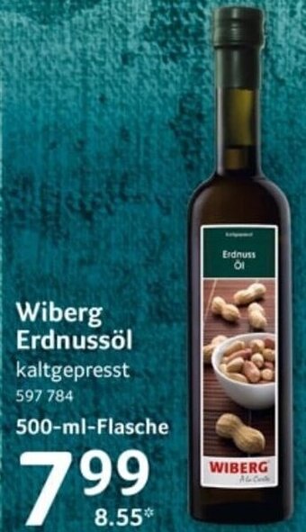 Selgros Wiberg Erdnussöl 500-ml-Flasche Angebot