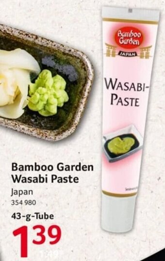 Selgros Bamboo Garden Wasabi Paste 43-g-Tube Angebot