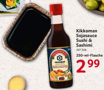 Selgros Kikkoman Sojasauce Sushi & Sashimi 250-ml-Flasche Angebot