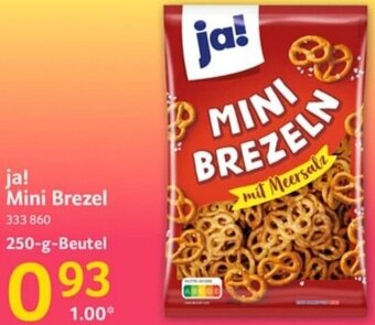 Selgros ja! Mini Brezel 250 g Beutel Angebot