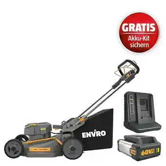 Bauhaus Worx enviro maschinenpaket (akku-rasenmäher eg755 + 2ah akku gratis + ladegerät gratis) Angebot