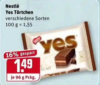 REWE Kaufpark Nestlé Yes Törtchen 96g Angebot