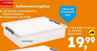 Globus Baumarkt Sunware Aufbewahrungsbox Angebot