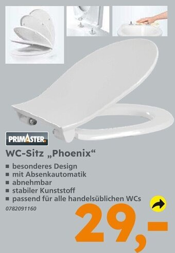 Globus Baumarkt PRIMASTER WC-Sitz Phoenix Angebot