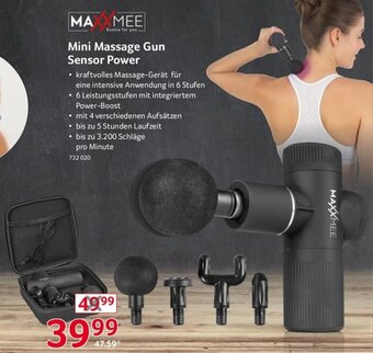 Selgros MAXXMEE Mini Massage Gun Sensor Power Angebot